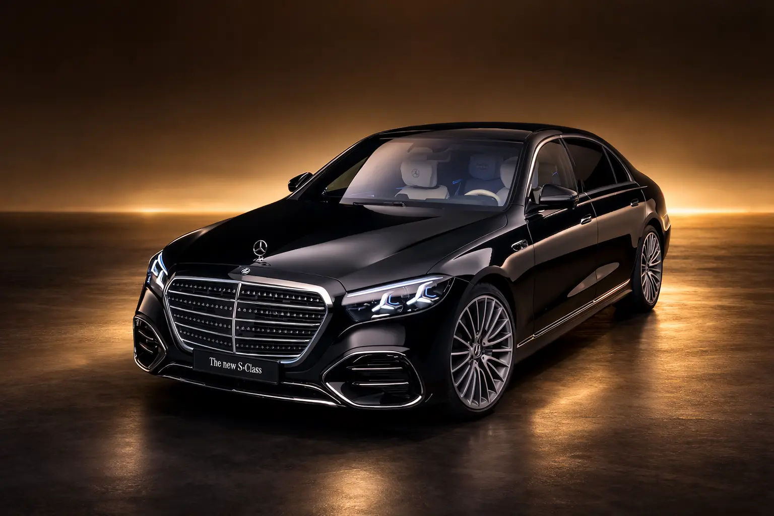 Premium Mercedes limousine fleet for VIP transport across Switzerland