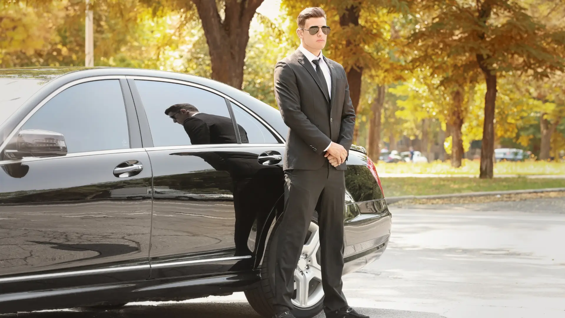 Professional close protection team providing executive security in Geneva